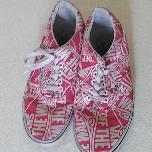 Red Vans shoes, size 7.5 men's, used - Picture 1 of 6